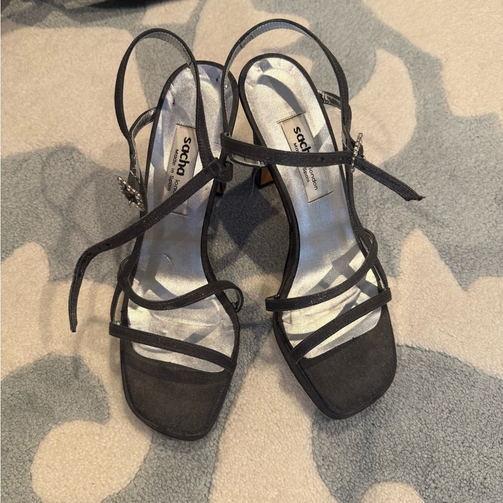 Black Strappy Women's Sandals